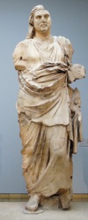 Colossal statue of a man