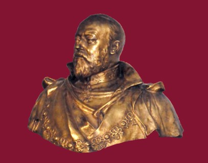 Bronze bust of King Edward VII of Great Britain
