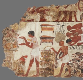 Nebamun viewing his geese and cattle
