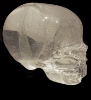 Rock crystal skull