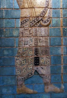 Glazed brick relief panel Achaemenid Persian