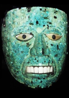 Turquoise mosaic mask AD 1400-1521