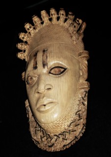 Carved ivory mask