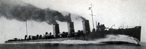 Destroyer "Swift" the fastest vessel in the British Navy