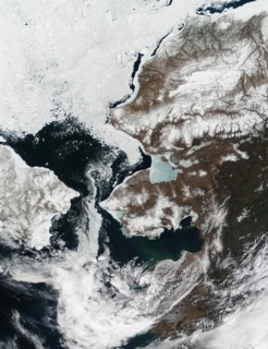 Snow is retreating from the Alaska