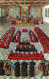 Renold Elstrack painting depicting Queen Elizabeth I opening Parliament