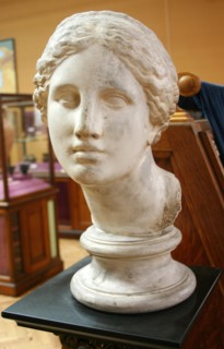 Roman Head of a noble woman or the goddess Venus circa 100 AD