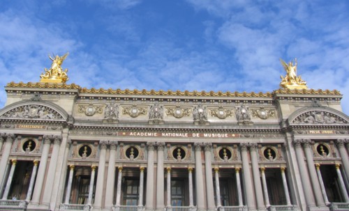 The front facade of the Opera Garnier,