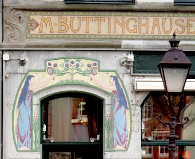 Detail from an art Nouveau decorative frieze