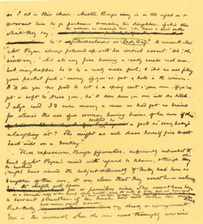 Page of manuscript of the novel 'Adam Bede'
