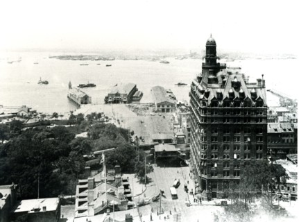 View over New York harbour