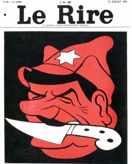 The man with a knife between his teeth'