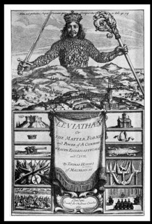 Title page of 'Leviathan' by Thomas Hobbes