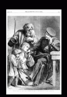 A family of Russian Serfs treating a Noble with appropriate respect