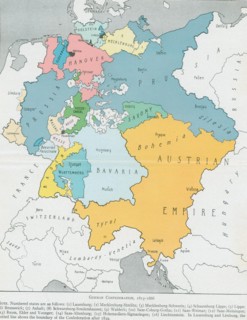 Map of The German Confederation 1815-1866
