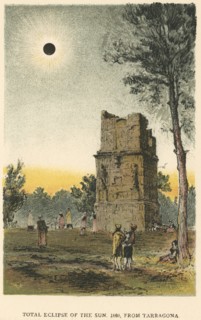 Total solar eclipse observed at Tarragona, Spain, 1860