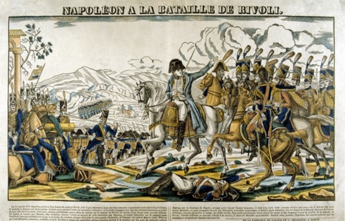 Napoleon at the Battle of Rivoli