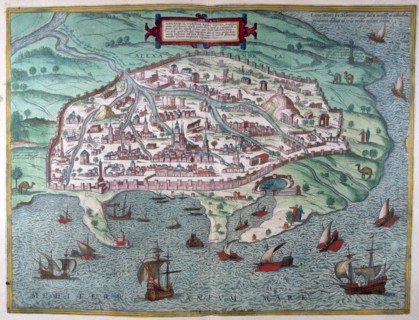 Alexandria with Mosque in centre of the city