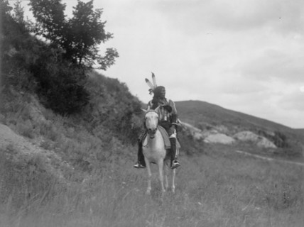 Sioux Indian on horseback