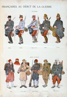French military uniforms in World War I