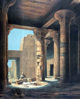 Interior of the Temple at Philae'