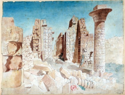Ruins in the Karnak temple complex at Thebes