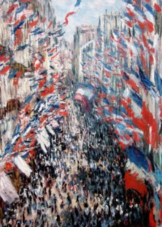 Monet, The Rue Montorgueil in Paris. Festivities of June 30, 1878
