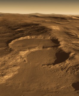 glacial craters on Mars