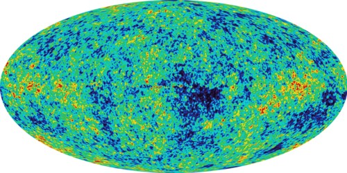 Microwave light emitted 380,000 years after the Big Bang