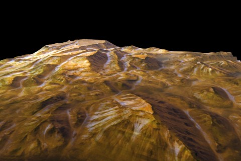 Valles Marineris Perspective from Mars Express