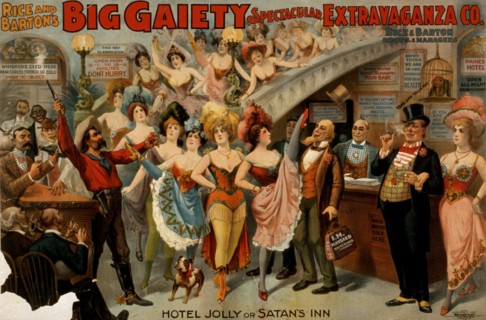 Cowboys, Chorus girls, Comedians and musicians