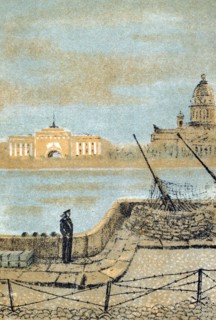 Russian anti-aircraft gun placement in St Petersburg, c.1942