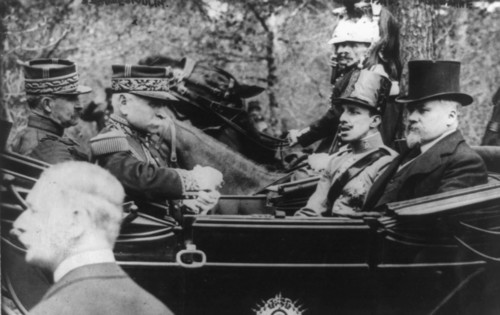 King Alphonso XIII of Spain on a state visit to France