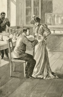 'Waldemar Haffkine (1860-1930) Russian bacteriologist , vaccinating a woman against Cholera at the