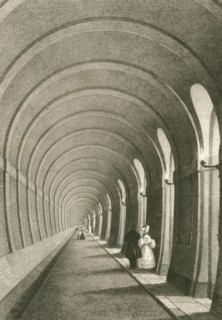 View of one arch of the Thames tunnel
