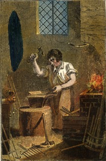 The Smit in front of his forge