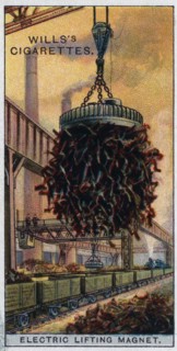 Engineering Wonders, 1927: Electric Lifting Magnet, Britain.