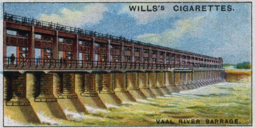 Vaal River Barrage, South Africa, completed 1922.