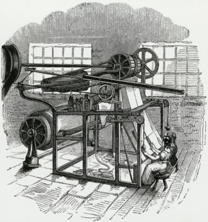 Foudrinier's machine for cutting paper into sheets