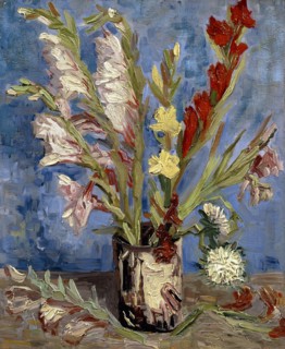 Van Gogh, Vase aux glaïeuls et asters de Chine