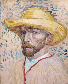 Van Gogh, Autoportrait au chapeau de paille