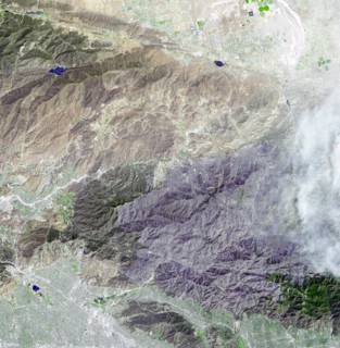 Station fire, burning in the San Gabriel Mountains