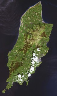 Satellite view of the Isle of Man