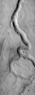 Scamander Vallis on Mars