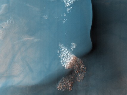 Southern hemisphere crater with gullies