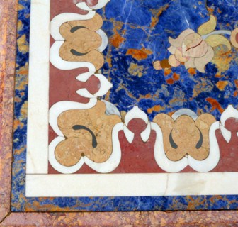 Detail from a 19th century marble table from Italy.