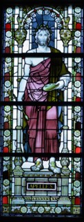 Stained glass of Apelles of Kos