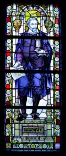 Stained glass window depicting Hendrick de Keyser