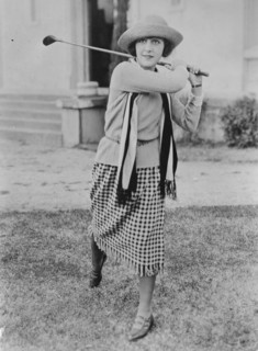 Patsy Ruth Miller Playing Golf 1932