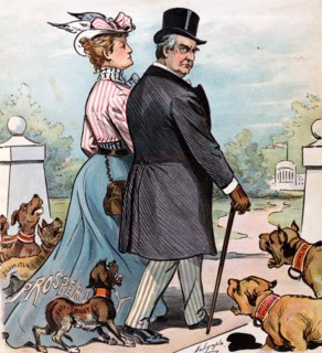 Satirical cartoon with US President McKinley
